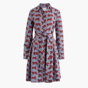 Collection Silk Shirtdress in Roaming Tiger Print